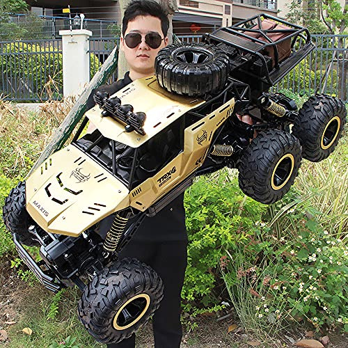 EDSARS Buggy RC all-Terrain, Camion RC A Quattro Motrici A 6 Ruote, Veicolo RC da Arrampicata Ad Alta velocità da 2,4 GHz, Macchinina Ad Assorbimento degli Urti Indipendente, Regali di Compleanno per