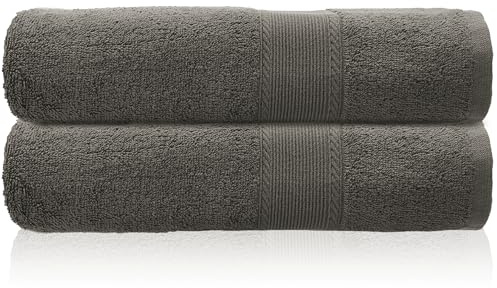 Sweet Needle Extra Large 2-pack badlakan handdukar (100 x 150 cm) – 100 % bomull, mycket absorberande, snabbtorkande, tung vikt perfekt för hotell, badrum, dusch, spa, strand, pool och daglig