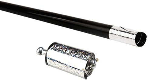 Metal Que aparece en el Truco de caña de Truco telescópico Varita Estirable Extensible aparece el Personal de Bolsillo de los Accesorios de Truco Negro.