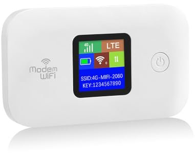 Portable 4G/5G LTE WiFi Router,Portable Wifi Travel Router with SIM Card Slot,Pocket 4G/5G Internet Hotspot Up To 10 Users for Travel Phone Computer Laptop
