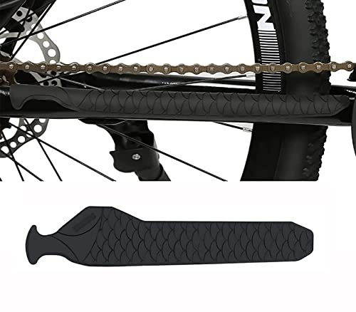 Chargenyang Bike Chainstay Protector, Protect Bike Chain and from Scratches, Wear and Chain Friction, Bicycle Frame Chain Silicone Protective Guard Pad,8.8 X 2.4