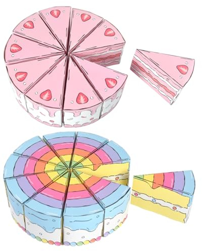 SEWACC Scatole per Bomboniere a Forma di Fetta di Torta Triangolare Contenitori Decorativi per Caramelle Feste di Compleanno e Matrimoni Set da 20 Pezzi Colorati per Regali Natalizi e