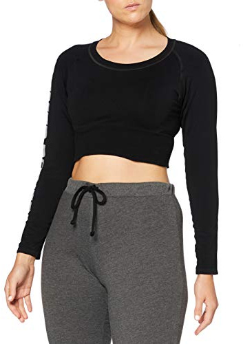 Better Bodies Bowery Cropped LS Haut à Manches Longues Femme Black FR : XS (Taille Fabricant : XS)
