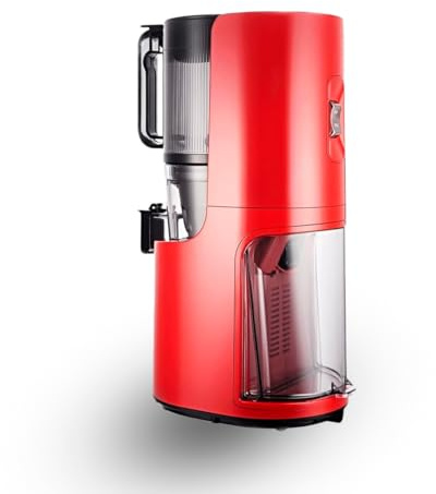 Hurom H200 Slow Juicer Cold Pressed Red Easy to Clean All in One Automatic Feeding