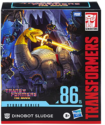 Transformers F3203 Toys Studio Series 86-15 Leader The The Movie Dinobot Sludge Action Figure, Multicolor, 8.5 inch