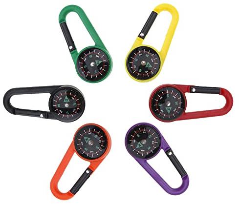 Karabinerhaken Kompass Mini Outdoor Kompass mit Karabiner und Schlüsselhalter