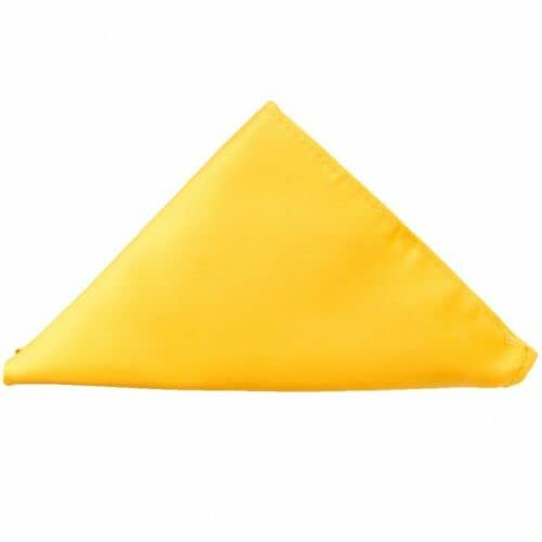 Mens Yellow Hanky Handkerchief Pocket Square Plain Satin Solid Wedding Accessory