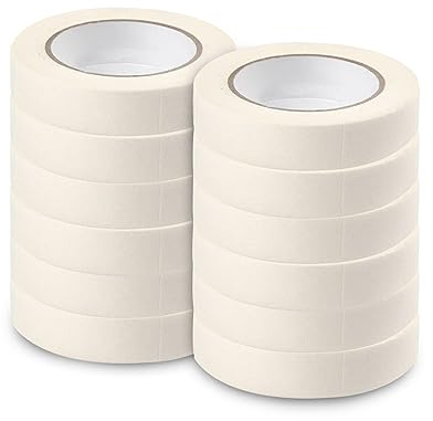 MERCURY TEXTIL-Cinta de carrocero para pintar y enmascarar. Adhesiva no deja residuos. Disponible en pack de 12-18/24mm x20m. (Pack 12-24mm)