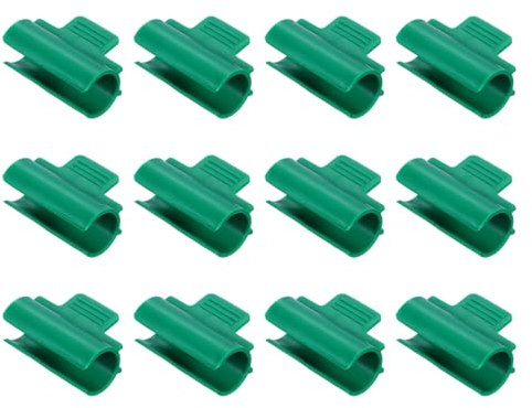 Sourcing Map Lot de 12 colliers de serrage verts pour tuyau en PVC de 2,5 cm pour serre, filet, pare-soleil