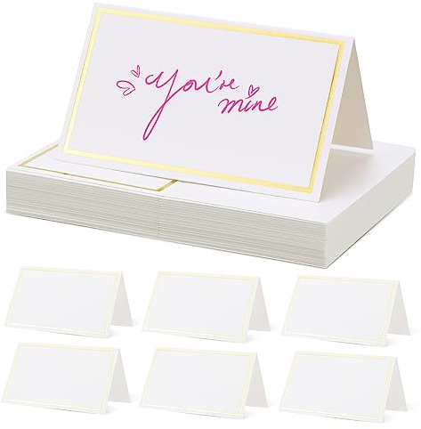 OSALADI 40piezas Tarjetas De Mesa Tarjeta De Lugar Para Sentarse Con Estampado De Nombre Mesa Arreglo Para Bodas