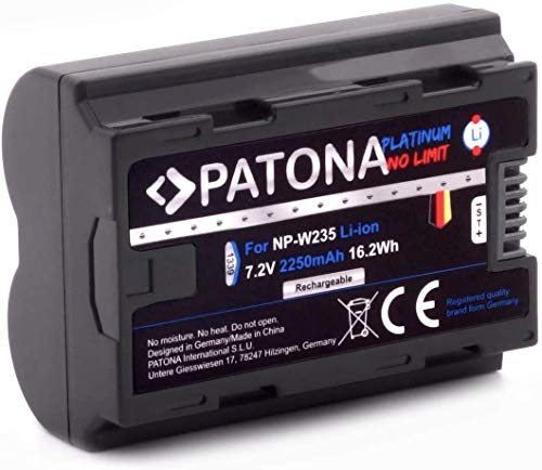 PATONA NP-W235 2400mAh Akku Platinum-Serie - für GFX-50s II GFX-100S GFX-100 II X-H2 X-H2S X-S20 X-T4 X-T5