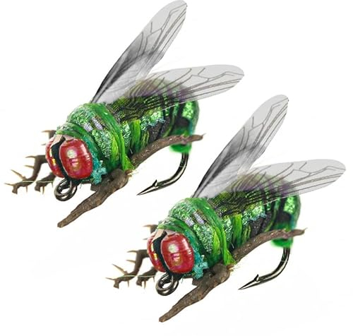 OriGlam 2 realistische Forellenköder, Fliegenfischen, Forellenköder