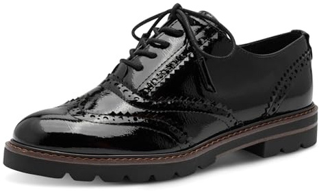 Marco Tozzi Damen 2-23700-41 Schnürer, Black Patent, 39 EU