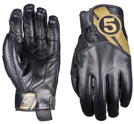 Texas EVO Motorcycle Gloves for Men Women Finger Touchscreen Motorbike Gloves for BMX ATV MTB Riding Road Racing Cycling Climbing Motocross, Black, M