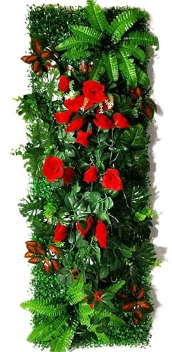 SynapSYA Paneles De Pared De CéSped Artificial Panel de Pared for decoración del hogar, Planta Artificial de Musgo y césped Falso, 15,74 x 47,24 Pulgadas (1 Panel)(Color19)
