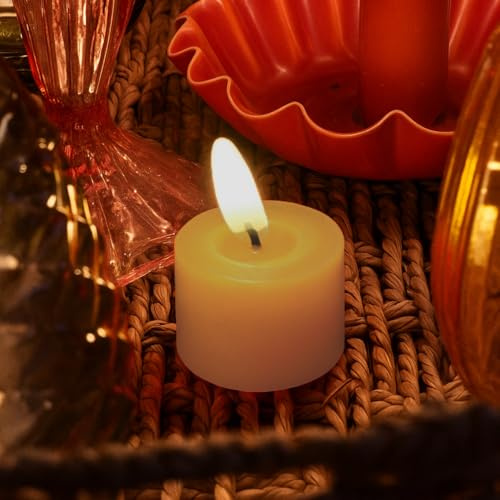 Talking Tables Bougie chauffe-plat LED sans flamme dorée à piles avec finition cire, centre de table, décorations de table de Noël, Halloween, cadeau, Père Noël secret, Nouvel An