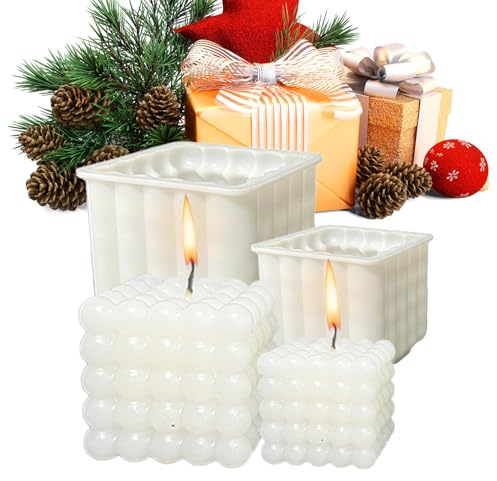 Sillas Moldes De Velas | Reutilizable Antiadherente Suave - Moldes Redondos Y Cuadrados De Resina Epoxi,Para Moldeo De Resina Decoración Artes Y Artesanías Navidad Y