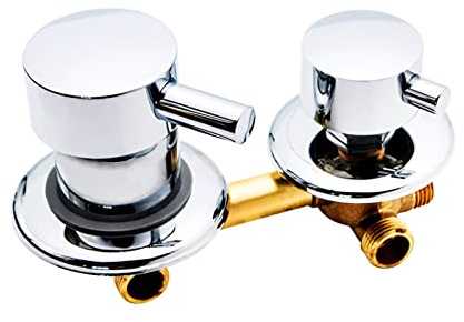 Justerbar duschavledningsventil – 2/3/4/5 funktion mixerkran för varmt och kallt vatten hållbar keramisk patron enkel installation badrumsarmatur (10 cm/12,5 cm/14,5 cm) för ultimat komfort och visir