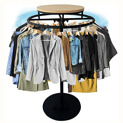 Barnkläder displayställ med 360° rotation enkel montering svart 100 x 135 cm