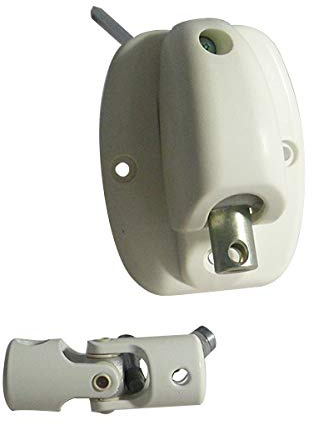 SORTIE DE CAISSON RENVOI 120° ENTREE FEMELLE Ø12 SORTIE 6P7 LG 355MM BLANC RAL9010 (EMBASE LARGE)