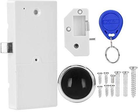 Cerradura de puerta inteligente sin llave, cerraduras de puerta de cerrojo digital con RFID para gimnasio, salón, patio de juegos y armario