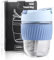 Sivaphe 12oz Glass Reusable Coffee Cup Blue