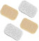 ZHjuju Jabonera, 4 Piezas Jabonera ecológica, Soporte para jabón, Almohadilla para Plato de jabón Antideslizante reciclable Natural, Jaboneras Diseño Poroso para Baño, Cocina, Aseo（Blanco y Beige）