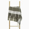 Morbida Coperta in Lana Merinos 140x200 con 10% Cashmere – Coperta Calda per Letto e Divano, Copriletto Invernale con Frange, Elegante Plaid per Divano e Sofà – NOSTRA Andora