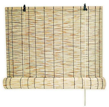 Acomoda Textil – Estor Enrollable de Bambú para Puertas y Ventanas. Persiana Ajustable Opaca de Ocultación Decorativa, Cortina Regulable de Temperatura y Luz en Exterior e Interior. (100x180 cm)