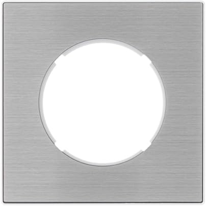 Fontini - Vaya y viene de aluminio con mando cromado DOM y placa simple metalizada gris – Elegancia y funcionalidad atemporales