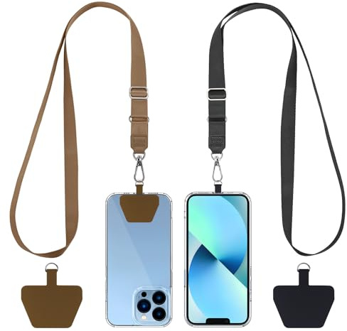 CACOE Phone Lanyard Adjustable Strap with patch Crossbody for Smartphones