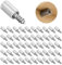 Jomdjmskes 50 Piezas Escuadras para Estanterias, Soportes Estantes, Pasadores Soporte Baldas Pared Armario, Metal Clavijas Soporte Estante con Fundas Antideslizantes para Vidrio Libreria Muebles