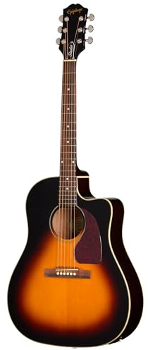 Epiphone J-45 Studio EC Acoustic Electric, Vintage Sunburst mit Tasche