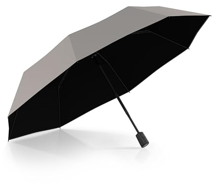 Knirps Regenschirm I.200 Medium Duomatic mit UV Schutz | mit Schirmtasche I kleiner Taschenschirm mit Drucktaste I Regenschirm automatisch & kompakt I Taschenregenschirm leicht & sturmfest