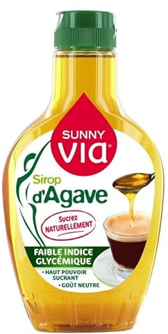 SUNNY VIA - Sirop D'Agave Doseur 350 G - Lot De 4 - Vendu Par Lot