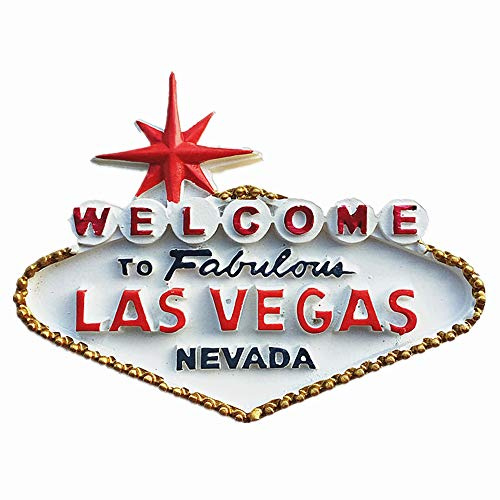 Kühlschrankmagnet, Motiv: Casino Las Vegas, Nevada, USA, Souvenir, Geschenk-Kollektion, Heim- und Küchendekoration, magnetischer Aufkleber, Las Vegas Amewrica, Kühlschrankmagnet