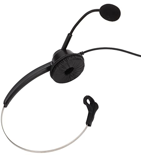 Elprico Telefon-Headset, Kundendienst-Headset, RJ9-Stecker, Schwarze Lautstärkeregelung, Einseitiges Business-Headset für Call-Center-Büros