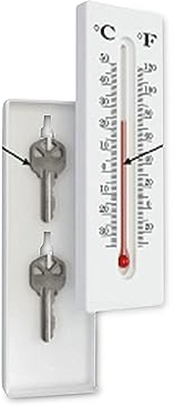 Thermometer Schlüsselversteck, Weiß
