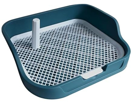 Mesh Grids Toilet, Dog Toilet, Dog Potty Pad, Mesh Training Toilet Potty Tray, Blue