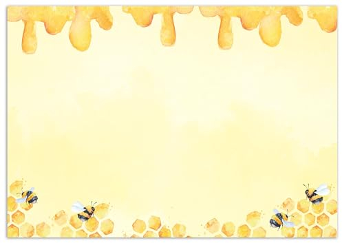 RNKVERLAG 46660 - Notiz-Schreibtischunterlage Honey blanko, Maße 600 x 420 mm, mit 25 Blatt unten Geleimt, 1 Stück