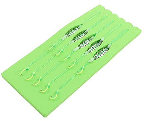 VANZACK 10stücke Anti-verwicklungs-frühling Haken Set Mit Futtertrichter Für Karpfenangeln Für EEL Und Bighead-carp- Hochwertiges Angelzubehör