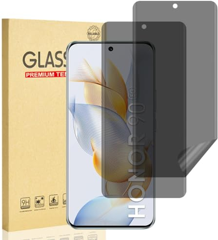 Hejkaoe Privacy Pellicola Protettiva per Honor 90 5G, Anti-Spia TPU Flessibile Pellicola Protezione, Antigraffio, Anti-impronte, Senza Bolle, Facile da installare, Non Vetro, 2 Pezzi