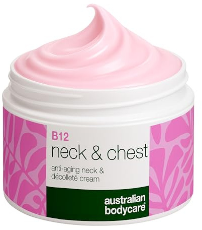 Neck & Décolleté Cream with Vitamin B12 – Reduces Wrinkles and Sagging Skin – Enriched with Hyaluronic Acid, Peptides, Niacinamide, and Squalane