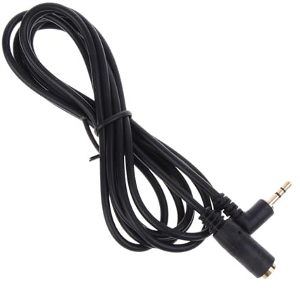 LXJLXD Cable adaptador macho a hembra de 2,5 mm a hembra 90 en ángulo recto para auriculares