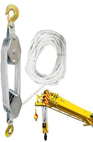 hjulssystem, block och redskap Heavy Duty Multifunktionellt Remskiva System | 5 1 för , dra, jakt, camping, räddning, garage, , utomhus, verkstad, lastbil, lada, träd, båt