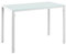 [en.casa] Esstisch 105x60x75cm Tischplatte aus Glas Weiß