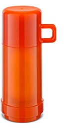 ROTPUNKT Isolierflasche 60 JESPER 0,25 l | Zweifunktions-Drehverschluss | BPA Frei- gesundes trinken | Made in Germany | Warm + Kalthaltung | Glaseinsatz | glossy orange