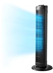 PELONIS 30 Inch Oscillating Tower Fan with 3 Speed Settings and Auto-off Timer, Standing Fan PFT28A2BBB, Black, medium