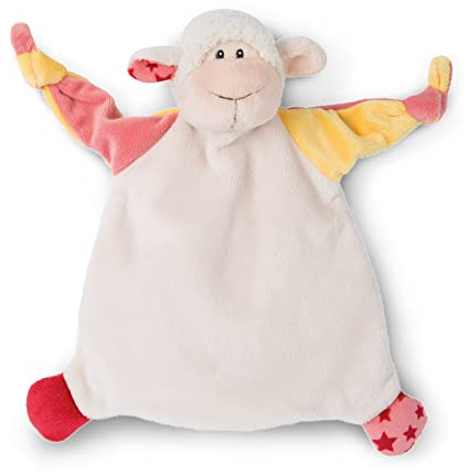 NICI Schmusetuch Lamm 25x25 cm – Schnuffeltuch ab 0+ Monaten – Kuscheltuch für Babys & Kleinkinder – Baby Kuscheltier/Schnuffeltuch – Schmusetuch für Mädchen & Jungen