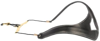 Luwecf Hochwertiger Tragegurt für Saxophon, Verstellbar, für Altsaxophon, Schwarz